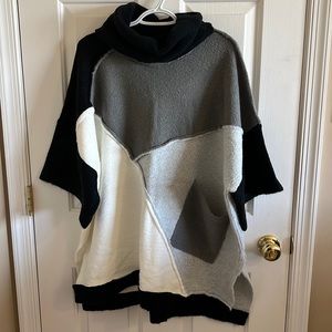 Size L Ethyl cowl neck short sleeved oversized sweater